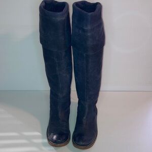 Frye Celia Over The Knee Leather Blue Boots Size 7.5 Woman’s